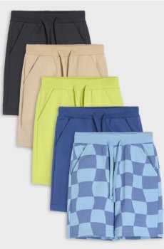 Бавовняні спортивні шорти 5 pack - light blue