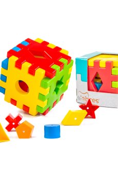 Развивающая игрушка-сортер Tigres Волшебный куб, 12 элементов, с 1 года (39376)