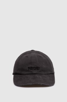 Черная кепка Friday с винтажным эффектом