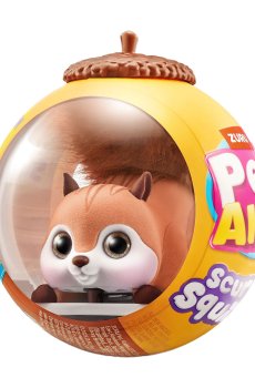Интерактивная игрушка Pets & Robo Alive S1 Белочка, коричневая, от 2 лет, 18 см (9565E)