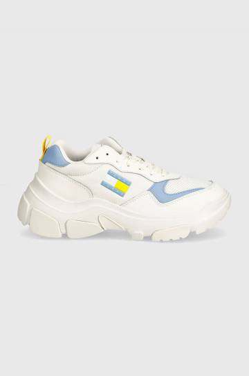 Кроссовки Tommy Jeans TJW LIGHTWEIGHT HYBRID RUNNER цвет белый EN0EN02580 Кроссовки Tommy Jeans TJW LIGHTWEIGHT HYBRID RUNNER цвет белый EN0EN02580