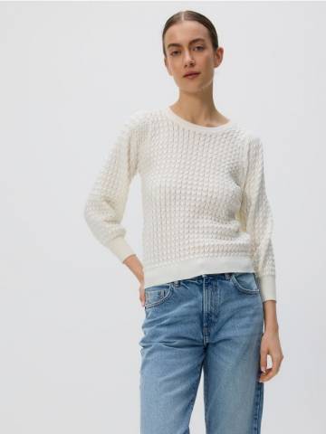 Reserved - LADIES` BLOUSE - кремовий - ZR692-01X Reserved - LADIES` BLOUSE - кремовий - ZR692-01X