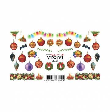 Водные наклейки для ногтей Vizavi Professional VN-21 Водные наклейки для ногтей Vizavi Professional VN-21