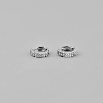 Серебряные серьги Minimal C-30 c Rh Серебряные серьги Minimal C-30 c Rh