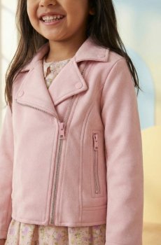 Байкерська куртка - пастельний рожевий