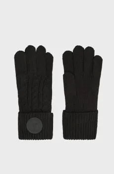 Женские черные перчатки Черный L Guess AW9960.WOL02;BLA