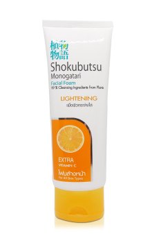 Пенка для умывания лица Shokubutsu Monogatari Facial Foam Lightening Extra Vitamin C, 100 г
