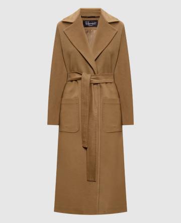 Бежевое пальто из кашемира