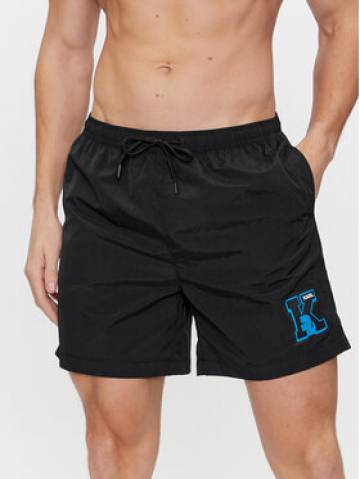 KARL LAGERFELD Пляжні шорти 240M2202 Чорний Regular Fit KARL LAGERFELD Пляжні шорти 240M2202 Чорний Regular Fit