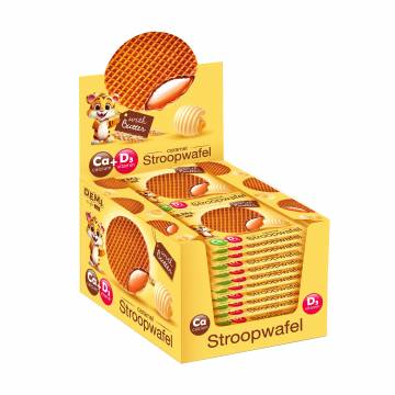 Вафля D.E.M.I Stroopwafel с карамельной начинкой и сливочным маслом, 11*33 г Вафля D.E.M.I Stroopwafel с карамельной начинкой и сливочным маслом, 11*33 г