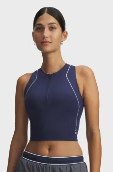 Женский темно-синий топ UA Halo Run Tank Синий M Under Armour 6005093-403