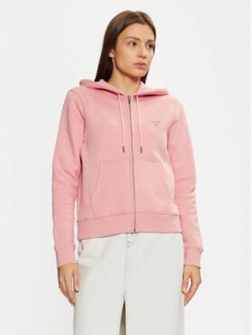 Guess Jeans Світшот W4YQ03 KC811 Рожевий Regular Fit Guess Jeans Світшот W4YQ03 KC811 Рожевий Regular Fit