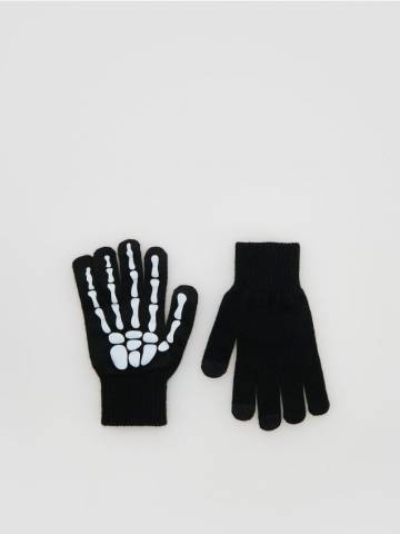 Reserved - BOYS` GLOVES - чорний - 794GT-99X Reserved - BOYS` GLOVES - чорний - 794GT-99X