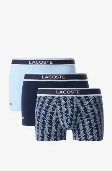 Мужские трусы (3 шт) Голубой S Lacoste 5H4970AIF
