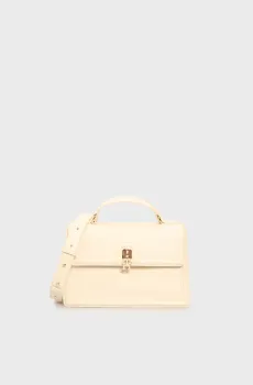 Женская белая сумка TH ETERNITY MINI SATCHEL Белый ONESIZE Tommy Hilfiger AW0AW17176
