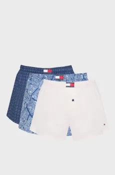 Мужские трусы (3 шт) WOVEN BOXER PRINT Разноцветный S Tommy Hilfiger UM0UM03898