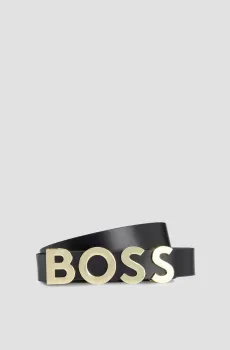 Женский черный кожаный ремень Черный 70 BOSS 50491762;002