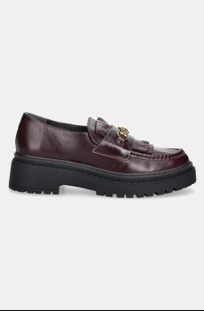 Кожаные мокасины Nokwol Perry Burgundy Leather