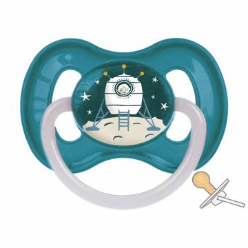 Пустышка Canpol Babies Space латексная круглая, синяя, от 0 до 6 месяцев, 1 шт (23/221_blu) Пустышка Canpol Babies Space латексная круглая, синяя, от 0 до 6 месяцев, 1 шт (23/221_blu)