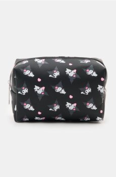 Косметичка з принтом по всій поверхні Kuromi - чорний