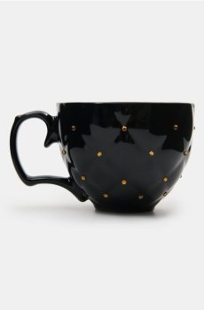 Керамічна чашка з цирконами - чорний