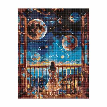 Алмазная мозаика Ideyka Мечтательная ночь, 40*50 см (AMO8077) Алмазная мозаика Ideyka Мечтательная ночь, 40*50 см (AMO8077)