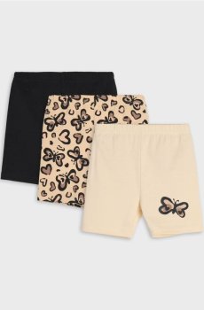 Короткі легінси 3 шт - кавовий