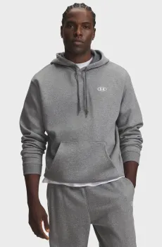 Мужское серое худи UA Rival Flc Hoodie Серый XXL Under Armour 6013448-025