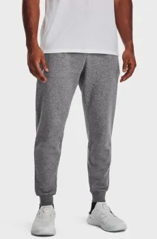 Мужские серые спортивные брюки UA Rival Fleece Joggers Серый S Under Armour 1379774-025