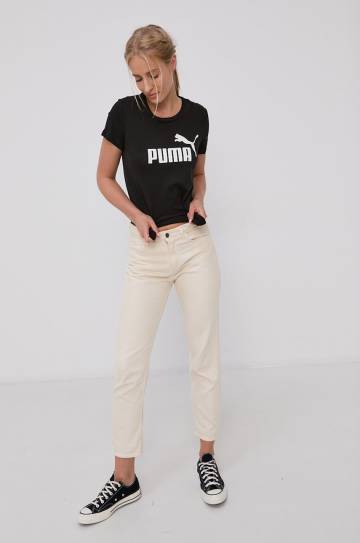 Хлопковая футболка Puma 586774 цвет чёрный Хлопковая футболка Puma 586774 цвет чёрный