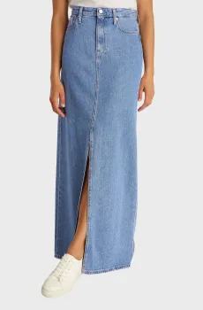 Женская голубая джинсовая юбка A-LINE MAXI Голубой 24 Calvin Klein Jeans J20J225192