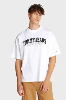 Мужская белая футболка TJM TOMMY TEE Белый XL Tommy Jeans DM0DM21283