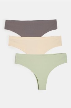 Труси-бразиліана, 3 пари - різнобарвний