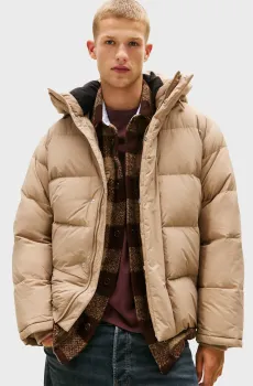 Мужской бежевый пуховик PUFFER Бежевый XXL Tommy Jeans DM0DM22255