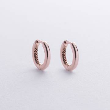 Серьги "Stella" в красном золоте с08877 Серьги "Stella" в красном золоте с08877