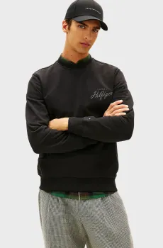 Мужской черный свитшот MODERN Черный L Tommy Hilfiger MW0MW42536