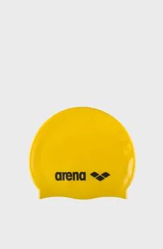Детская желтая шапочка для плавания CLASSIC SILICONE JR Желтый ONESIZE Arena 91670-035