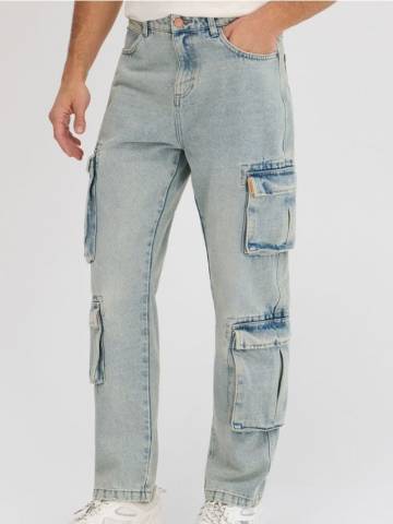 Джинси loose - світло-бірюзовий Джинси loose - світло-бірюзовий