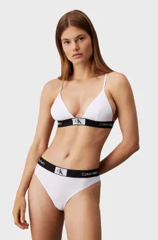 Женский белый бюстгальтер UNLINED TRIANGLE Белый XS Calvin Klein 000QF7217E