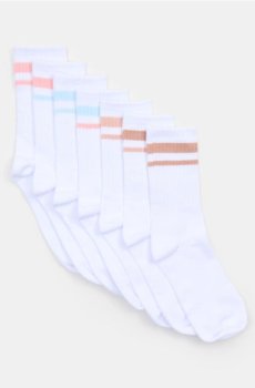 ребристі шкарпетки 7 pack - різнобарвний