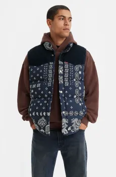 Мужской темно-синий жилет с узором Синий S Levi’s® A5634;0001