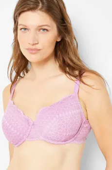 Женский сиреневый бюстгальтер с тонкой чашкой IDOLE Сиреневый 80E Etam 6540433