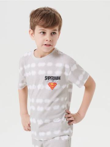 Футболка tie-dye Superman - кремовий Футболка tie-dye Superman - кремовий
