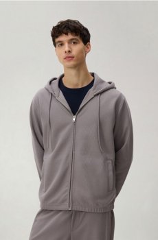 Reserved - Худі на блискавці - кавовий - 380HM-84X