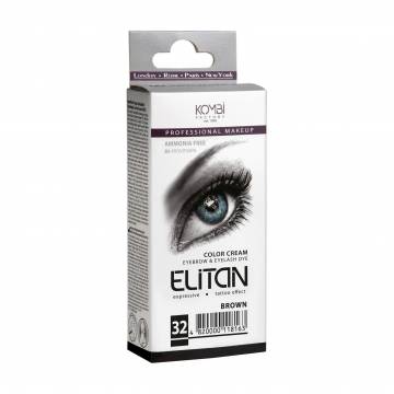 Крем-краска для бровей и ресниц Elitan Color Cream Eyebrow & Eyelash Dye 32 Коричневый, 30 мл Крем-краска для бровей и ресниц Elitan Color Cream Eyebrow & Eyelash Dye 32 Коричневый, 30 мл