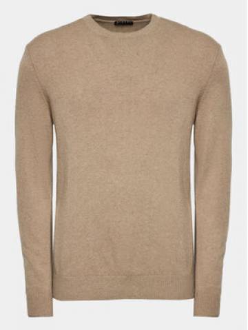 Sisley Светр 102HS1B17 Бежевий Slim Fit Sisley Светр 102HS1B17 Бежевий Slim Fit