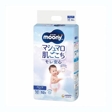 Подгузники-трусики детские Moony размер M (6-12 кг), 52 шт Подгузники-трусики детские Moony размер M (6-12 кг), 52 шт