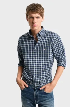 Мужская рубашка в клетку REG CLASSIC POPLIN TARTAN Разноцветный S Gant 3250002