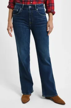 Женские темно-синие джинсы SLIM FLARE Синий 29 Gant 4100237