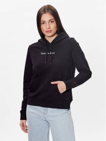 Tommy Jeans Світшот Serif Linear DW0DW15649 Чорний Regular Fit Tommy Jeans Світшот Serif Linear DW0DW15649 Чорний Regular Fit